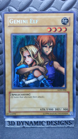| Yugioh Gemini Elf LON-000 Secret Rare Labyrinth Of Nightmare MP/HP 🔥 | - Image 1