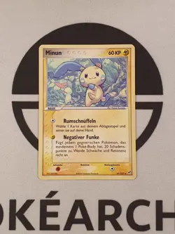 Minun 41/107 Ex Deoxys Set Pokemon Karte Deutsch Pokemon NM Original - Image 2