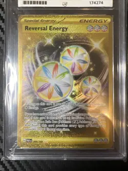 2023 REVERSAL ENERGY Pokemon TCG Paradox Rift #266 Hyper Rare PSA 10 GEM MINT - Image 2