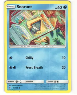 Snorunt Common Pokemon TCG Guardians Rising 31/145 LP - Image 1
