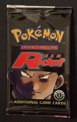 Empty - 1st Edition Team Rocket Giovanni - Booster Pack - Pokemon - Image 1