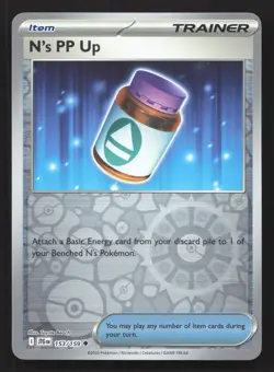 Pokemon N's PP Up 153/159 Reverse Holo Uncommon SV09: Journey Together NM - Image 1