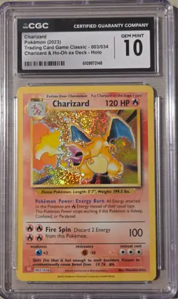 Charizard Classic Collection 2023 CGC 10 Pokemon TCG Classic Holo - Image 1