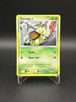 Pokemon Turtwig 17/17 - Cosmos Holo POP Series 6 2007 with SWIRL - LP - Image 1