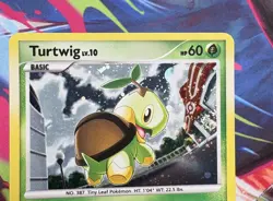 Pokemon Turtwig 17/17 - Cosmos Holo POP Series 6 2007 with SWIRL - LP - Image 2