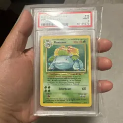Pokemon 1999 Venusaur Base Set Holo Rare #15/102 PSA 9 - Image 1