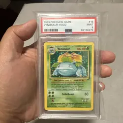 Pokemon 1999 Venusaur Base Set Holo Rare #15/102 PSA 9 - Image 2