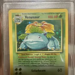 Pokemon 1999 Venusaur Base Set Holo Rare #15/102 PSA 9 - Image 4