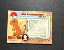 Charmander #4 Pokemon 2000 Topps Chrome - Image 2