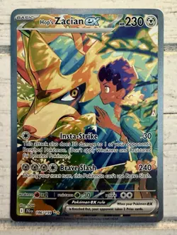Pokemon TCG Hop's Zacian EX 186/159 Sv09: Journey Together Special Illustration! - Image 1
