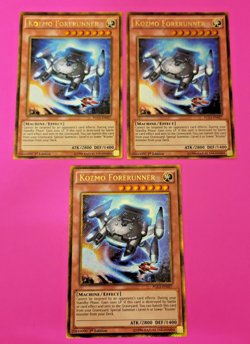 Yu-Gi-Oh Kozmo Forerunner 1st Edition Gold Secret Rare PGL3-EN027 Playset x3 - Image 1