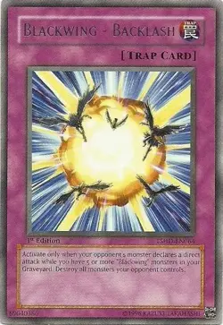 1x (LP) Blackwing - Backlash - TSHD-EN064 - Rare - Unlimited Edition YuGiOh - Image 1