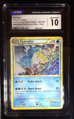 GYARADOS 007/032 2023 POKEMON TRADING CARD GAME CLASSIC CGC 10 GEM MINT - Image 1