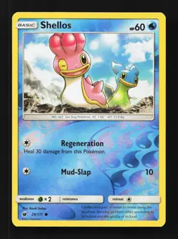 Shellos Reverse 29/111 Crimson Invasion English Pokemon Card TCG - Image 1