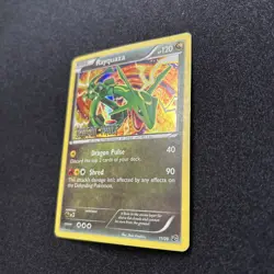 Rayquaza 11/20 Dragon Vault Holo with Dragon Vault Stamp Pokemon Card - Image 3