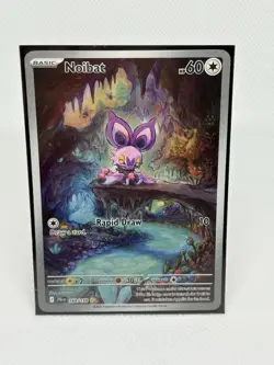Pokemon Noibat 169/159 SV09 Journey Together Illustration Rare Holo Card English - Image 1