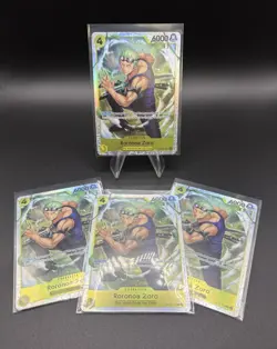 One Piece (4 Card Lot) Roronoa Zoro SR OP15-113 SR Adventure on Kami's Island - Image 1