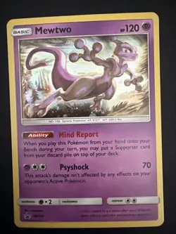 Pokemon TCG Mewtwo SM214 Black Star Promo Holo Card Sun & Moon - Image 1