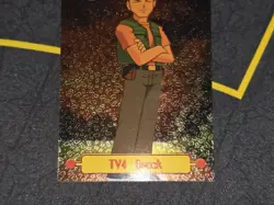 TV4 Brock Textured Holo Pokemon Topps Series 1 Card (Black Label) NM - Image 4