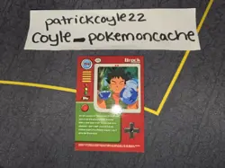 TV4 Brock Textured Holo Pokemon Topps Series 1 Card (Black Label) NM - Image 5