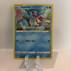 Pokemon TCG Squirtle SWSH233 Sword & Shield Promo Holo Card 70 HP Water Gun - Image 1