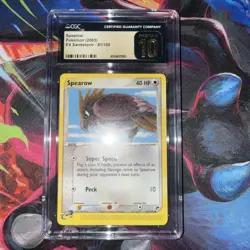 (POP 29) CGC Pristine 10 Pokemon Spearow EX Sandstorm 81/100 Card - Image 5