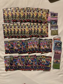 Pokemon TCG Bulk Lot 1200+ Cards C/UC/R/H/R. DR, ASC, Ph Flames, JT,Pal Fates,BB - Image 2