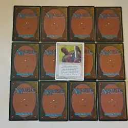 Magic: The Gathering Vintage Black Blue Lot - Urza's Power Plant, Black Knight - Image 1
