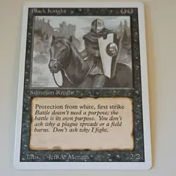 Magic: The Gathering Vintage Black Blue Lot - Urza's Power Plant, Black Knight - Image 5