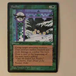 Magic: The Gathering Vintage Ice Age Green Lot - Rime Dryad, Aurochs, Folk - Image 5
