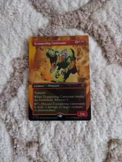 MTG: Trumpeting Carnosaur, Borderless FOIL, 324, Lost Caverns of Ixalan - Image 3