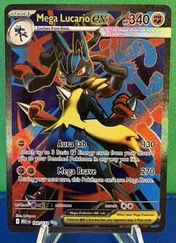 Pokemon TCG Mega Lucario EX 160/132 - Mega Evolution Ultra Rare- Near Mint - Image 1