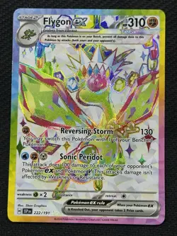 Pokemon Flygon ex 222/191 Sv08 Surging Sparks Ultra Rare Holo Tera 310HP - Image 1