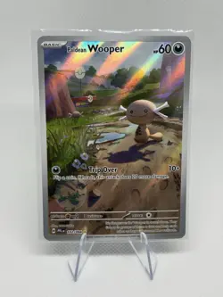 Pokemon Paldean Wooper 102/094 Illustration Rare Holo 60 HP - Image 1