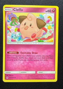 Pokemon Card Unbroken Bonds Cleffa 131/214 Uncommon (LP /NM) - Image 1