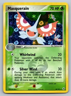 Pokemon Card - Masquerain Hidden Legends 20/101 Rare Reverse Holo - Image 1