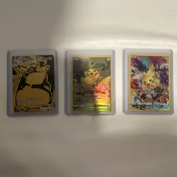 Pokemon TCG Foil Card Lot 3 Pikachu& Pikachu VMAX Collectible Cards - Image 1