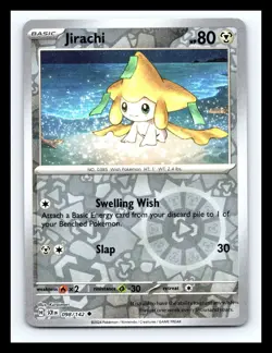 💥 Jirachi 098/142 Reverse Holo Pokemon TCG S&V Stellar Crown - Image 1