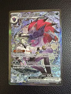 Pokemon N’s Zoroark Ex 286/217 SIR Ascended Heroes PACK FRESH NM - Image 1