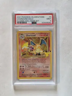 PSA 9 Pokemon Charizard 4/102 Celebrations Classic Collection - Image 1