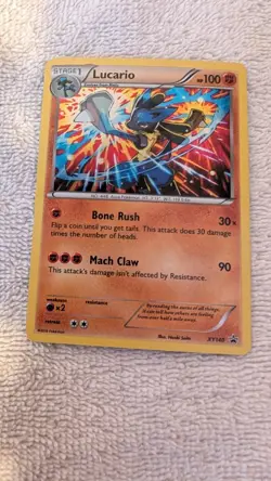 2016 Pokemon XY- Lucario #XY140 XY Promos Holofoil NM - Image 3