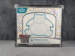 151 Pokemon TCG Pokemon Center Elite Trainer Box ETB New Sealed Acrylic Case - Image 1