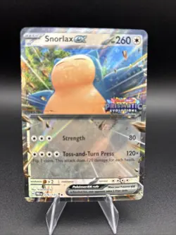 Snorlax ex 076/131 Prismatic Evolutions Stamped Promo Pokemon NM - Image 1