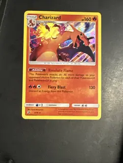 2018 Pokemon Sun & Moon Dragon Majesty Charizard Holo #3/70 Very LP - Image 3
