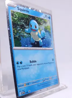 Pokemon Squirtle 048 Cosmos Holo Black Star Promo SWIRL - Image 2