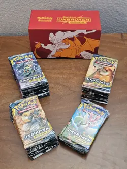 Pokemon TCG Sun & Moon Unbroken Bonds 39 OPENED PACKS Bulk Lot - Image 1