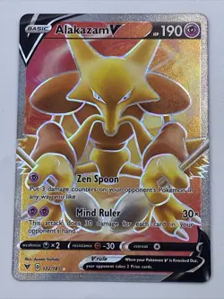 Alakazam V 172/185 Pokemon TCG: Sword & Shield - Vivid Voltage Ultra Rare Holo - Image 2