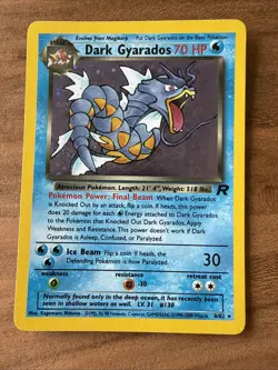 3 Team Rocket Pokemon Holo (Dark Gyrados 8/82 Vileplume 13/82 Arbok 2/82) LP NM - Image 2