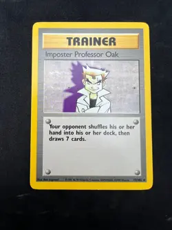 Pokemon Tcg Imposter Professor Oak 73/102 Base Set Non Holo HP - Image 3
