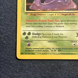 Pokemon TCG Muk 28/62 Fossil Rare Vintage Non-Holo - Image 4